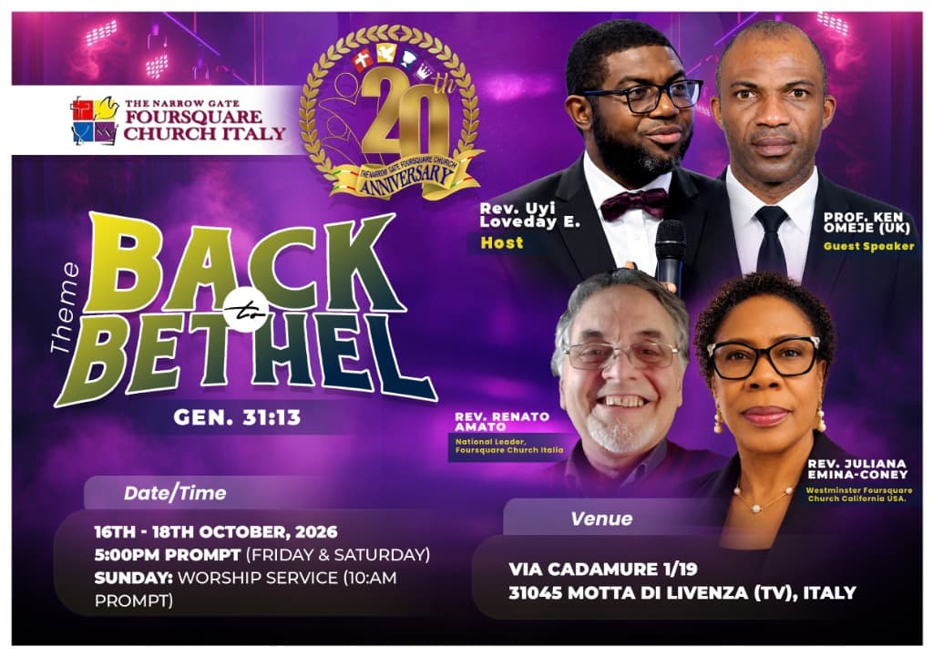 20th Church Anniversary & Thanksgiving Celebration